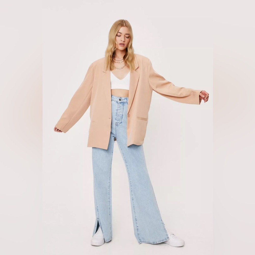 Nasty gal oversized single button blazer